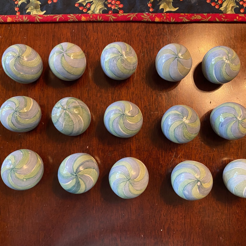 Mackenzie-Childs Swirl Doorknobs- set of 15